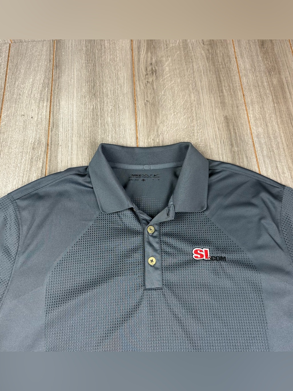 Nike Golf Polo Shirt Mens Xl Sports Illustrated Gray